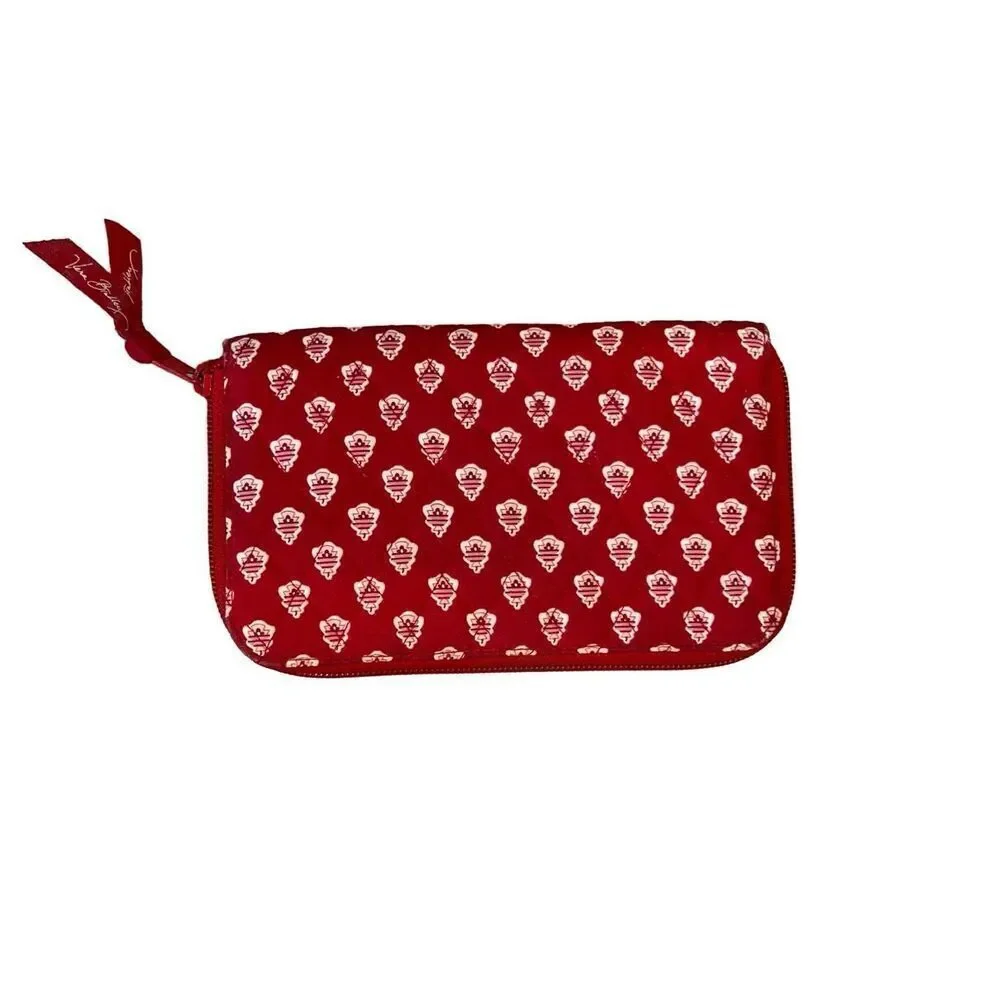 Vera Bradley "Nantucket Red" Hope‎ Toile Hidden Wristlet Wallet Quilted Fabric - Picture 2 of 8